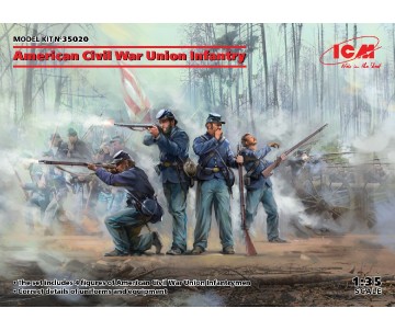ICM 1/35 American Civil War Union Infantry. Set #1