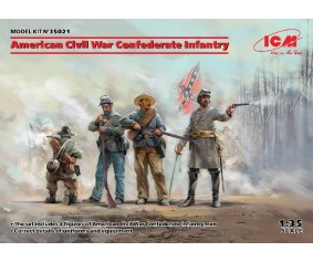 ICM 1/35 American Civil War Confederate Infantry. Set #1