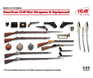 ICM 1/35 US Civil War Weapons & Equipment