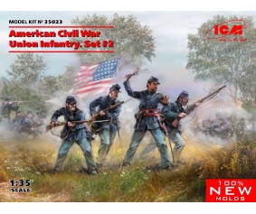 ICM 1/35 American Civil War Union Infantry. Set #2