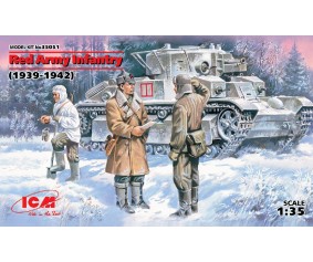 ICM 1/35 Red Army Infantry (1939-1942) (3 figures - officer, 2 soldiers)