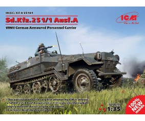 ICM 1/35 Sd.Kfz.251/1 Ausf.A, WWII German Armoured Personnel Carrier