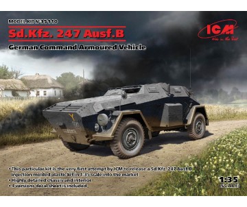 ICM 1/35 Sd.Kfz. 247 Ausf.B, German Command Armoured Vehicle