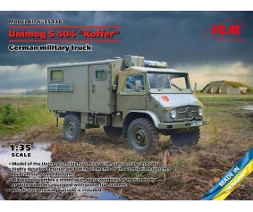 ICM 1/35 Unimog S 404 with box body, German military truck 