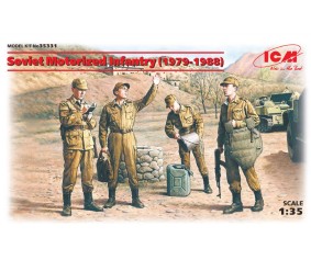 ICM 1/35 Soviet Motorized Infantry (1979-1988) (4 figures - 1 officer, 3 soldiers)