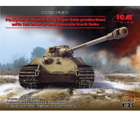 ICM 1/35 Pz.Kpfw.VI Ausf.B King Tiger (late production) with full interior, WWII German Heavy Tank