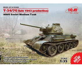 ICM 1/35 Т-34/76 (late 1943 production), WWII Soviet Medium Tank