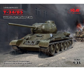 ICM 1/35 Т-34-85, WWII Soviet Medium Tank  
