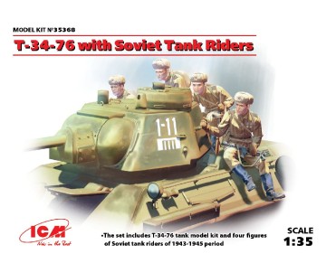 ICM 1/35 T-34-76 with Soviet Tank Riders
