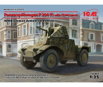 ICM 1/35 Panzerspähwagen P 204 (f) with CDM turret, WWII German Armoured Vehicle