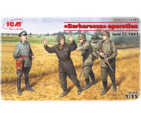 ICM 1/35 “Barbarossa” operation, June 22,1941 (4 figures - 1 german officer, 2 german soldiers, 1 captured soviet tankman)