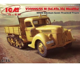 ICM 1/35 V3000S/SS M (Sd.Kfz.3b) Maultier, WWII German Semi-Tracked Truck
