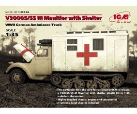 ICM 1/35 V3000S/SS M Maultier with Shelter, WWII German Truck