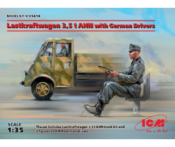 ICM 1/35 Lastkraftwagen 3,5 t AHN with German Drivers 