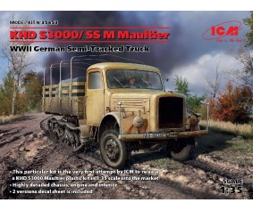 ICM 1/35 KHD S3000/SS M Maultier, WWII German Semi-Tracked Truck