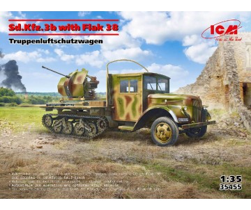 ICM 1/35 Sd.Kfz.3b with Flak 38 AA Gun