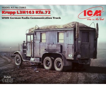 ICM 1/35 Krupp L3H163 Kfz.72, WWII German Radio Communication Truck