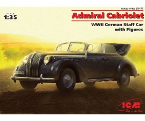 ICM 1/35 Admiral Cabriolet, WWII German Staff Car with Figures