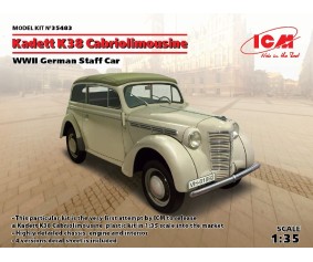 ICM 1/35 Kadett K38 Cabriolimousine, WWII German Staff Car ICM 1/35 Kadett K38 Cabriolimousine, WWII German Staff Car