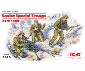 ICM 1/35 Soviet Special Troops (1979-1988) (3 figures - 1 officer, 2 soldiers)