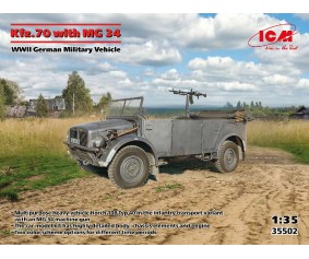 ICM 1/35 Kfz.70 with MG 34, WWII German Military Vehicle