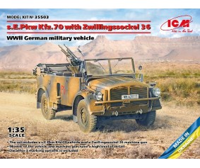 ICM 1/35 s.E.Pkw Kfz.70 with Zwillingssockel 36, WWII German Military Vehicle