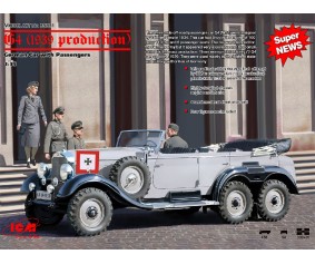 ICM 1/35 G4 (1939 production), German Car with Passengers (4 figures) ICM 1/35 G4 (1939 production), German Car with Passengers (4 figures)