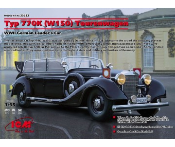 ICM 1/35 Typ 770K (W150) Tourenwagen, WWII German Leaders' Car
