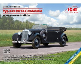 ICM 1/35 Typ 320 (W142) Cabriolet, WWII German Staff Car