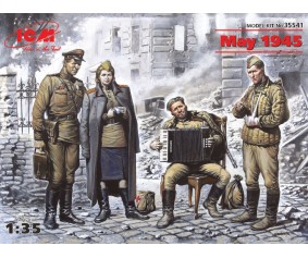 ICM 1/35 May 1945 (4 figures - 1 officer, 2 soldiers, 1 military servicewoman)