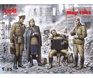ICM 1/35 May 1945 (4 figures - 1 officer, 2 soldiers, 1 military servicewoman)