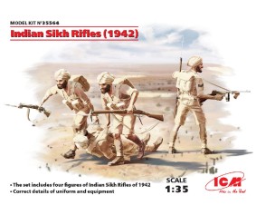 ICM 1/35 Indian Sikh Rifles (1942) (4 figures) ICM 1/35 Indian Sikh Rifles (1942) (4 figures)