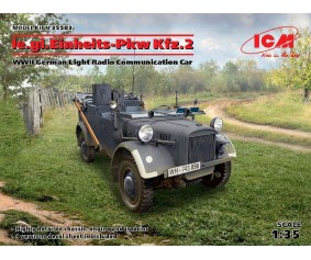 ICM 1/35 le.gl.Einheitz-Pkw Kfz.2, WWII German Light Radio Communication Car 