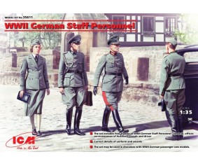 ICM 1/35 WWII German Staff Personnel (4 figures)