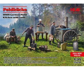 ICM 1/35 Feldküche, WWII German Field Kitchen with cooks