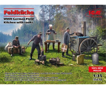 ICM 1/35 Feldküche, WWII German Field Kitchen with cooks