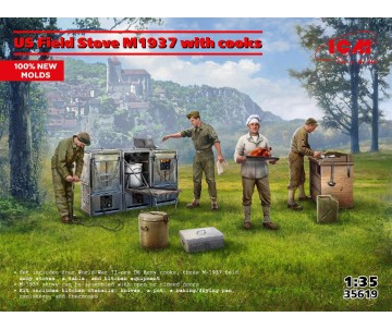 ICM 1/35 US Field Stove M1937 with cooks