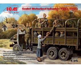 ICM 1/35 Soviet Motorized Infantry (1943-1945), (5 figures)