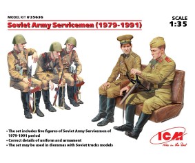 ICM 1/35 Soviet Army Servicemen (1979-1991), (5 figures)