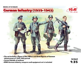 ICM 1/35 German Infantry (1939-1942) (4 figures) ICM 1/35 German Infantry (1939-1942) (4 figures)