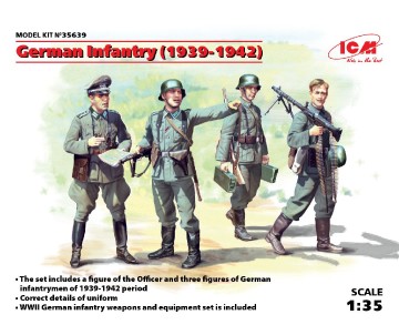 ICM 1/35 German Infantry (1939-1942) (4 figures)  