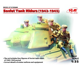 ICM 1/35 Soviet Tank Riders (1943-1945) (4 figures)