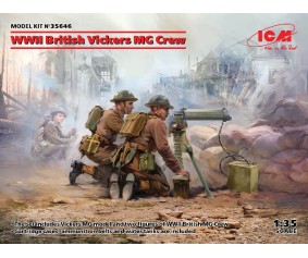 ICM 1/35 WWII British Vickers MG Crew (Vickers MG & 2 figures)