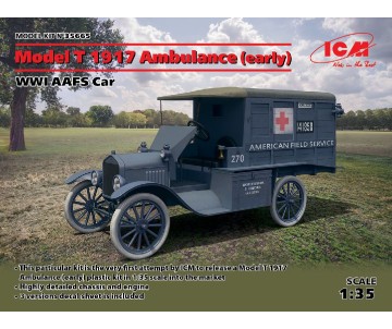 ICM 1/35 Model T 1917 Ambulance (early), WWI AAFS Car