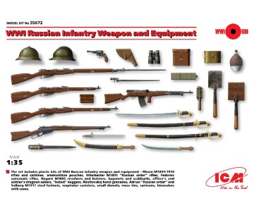 ICM 1/35 WWI Russian Infantry Weapon and Equipment