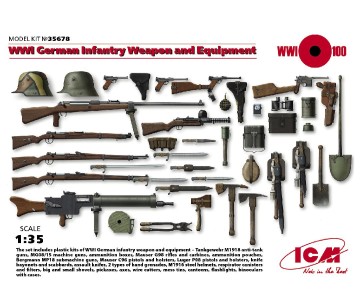 ICM 1/35 WWI German Infantry Weapon and Equipment