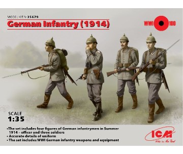 ICM 1/35 German Infantry (1914) (4 figures)