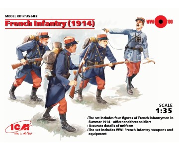 ICM 1/35 French Infantry (1914) (4 figures)