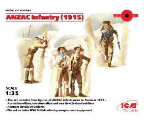 ICM 1/35 ANZAC Infantry (1915) (4 figures)