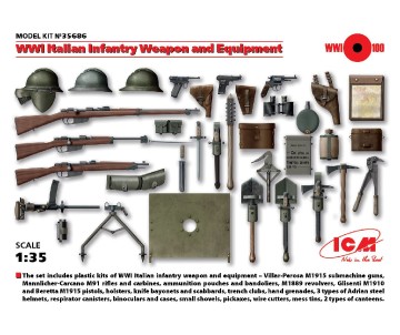 ICM 1/35 WWI Italian Infantry Weapon and Equipment